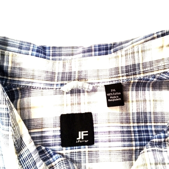 J.F j. Forrar shirt Size:2XL color: blue/white - Picture 4 of 5